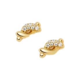 Molten Snow Stud Earrings