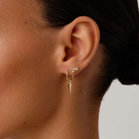 Molten Snow Stud Earrings