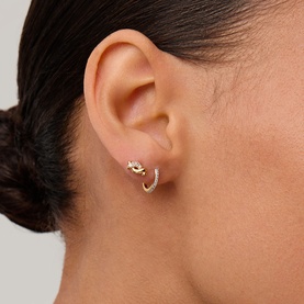 Molten Snow Stud Earrings