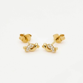 Molten Snow Stud Earrings