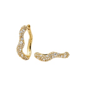 Molten Snow Small Hoop Earrings