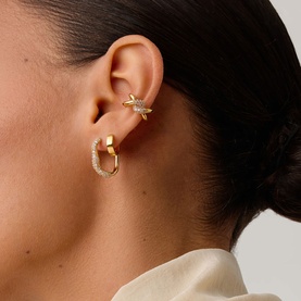 Molten Snow Small Hoop Earrings
