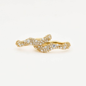 Molten Snow Small Hoop Earrings