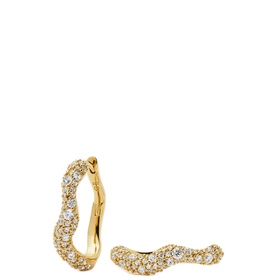 Molten Snow Small Hoop Earrings