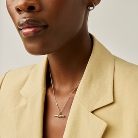Lucy Williams T-Bar Knot Pendant Necklace