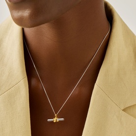 Lucy Williams T-Bar Knot Pendant Necklace