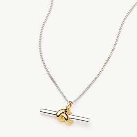 Lucy Williams T-Bar Knot Pendant Necklace