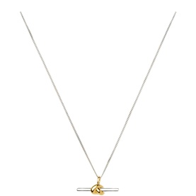 Lucy Williams T-Bar Knot Pendant Necklace