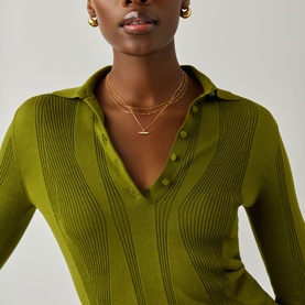 Lucy Williams T-Bar Stone Necklace