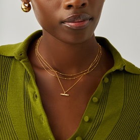 Lucy Williams T-Bar Stone Necklace