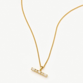 Lucy Williams T-Bar Stone Necklace