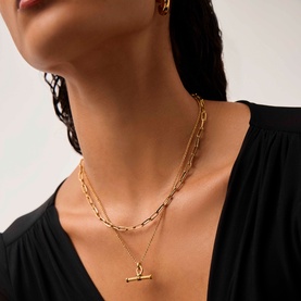 Ridge T-Bar Chain Necklace