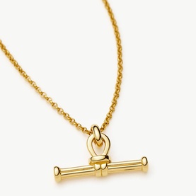 Ridge T-Bar Chain Necklace