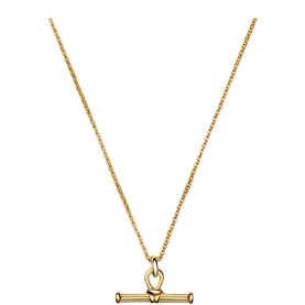 Ridge T-Bar Chain Necklace