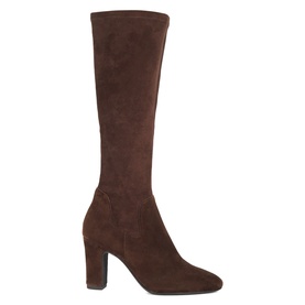 Simple Heeled Knee High Boots