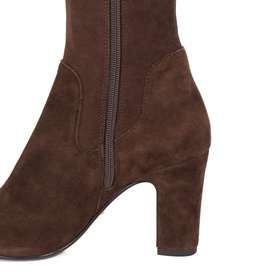 Simple Heeled Knee High Boots