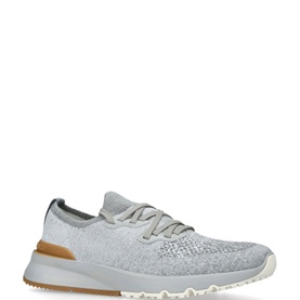 Knit Lace-Up Trainers