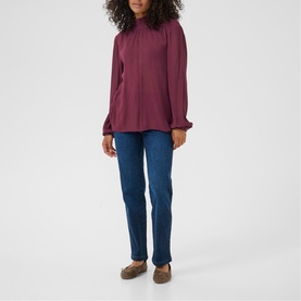 Trine Ruffle Neck Blouse