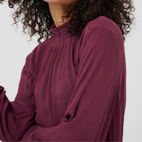 Trine Ruffle Neck Blouse