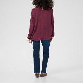 Trine Ruffle Neck Blouse
