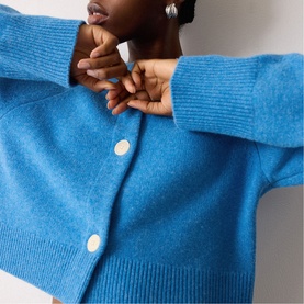 Cropped Boxy Cardigan