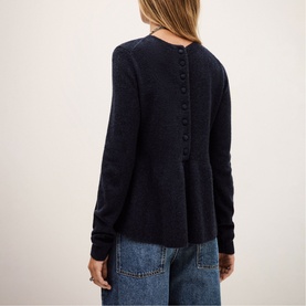 Salama Ribbed Peplum Sweater