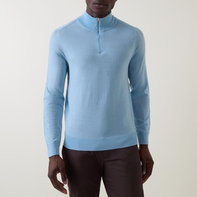 Merino Wool Half-Zip Sweater