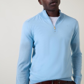 Merino Wool Half-Zip Sweater