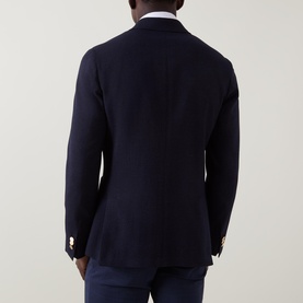 Check Double-Breasted Blazer