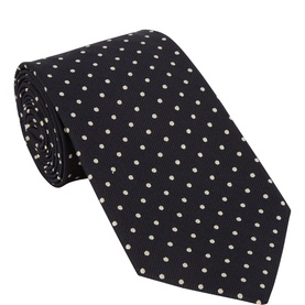 Polka Dot Silk Tie