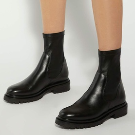 Pelano Suede Chunky Ankle Boots