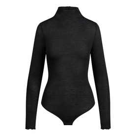 Long Sleeve Turtleneck Bodysuit Onyx