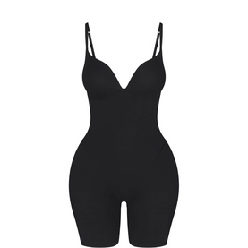Butt And Hip Enhancing Mid Thigh Bodysuit Onyx