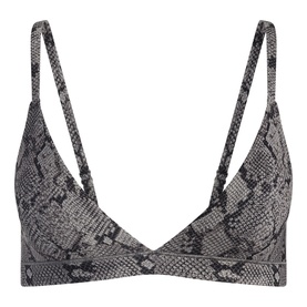 Triangle Bralette Shadow Snake Print