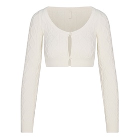 Cableknit Cardigan Ivory