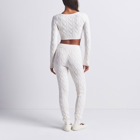 Cableknit Cardigan Ivory