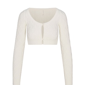 Cableknit Cardigan Ivory