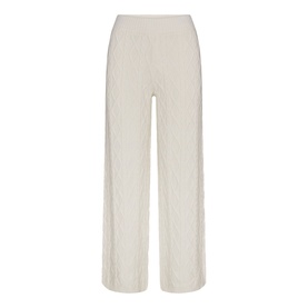 Cableknit Straight Leg Pants Ivory