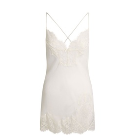 Mini Slip Dress Ecru