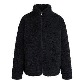 Zip-Up Mock Neck Jacket Onyx