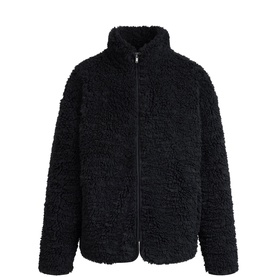 Zip-Up Mock Neck Jacket Onyx
