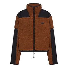 Boxy Zip Up Jacket Chai