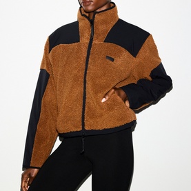 Boxy Zip Up Jacket Chai