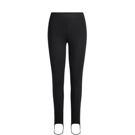 High Waisted Stirrup Leggings Obsidian
