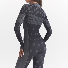Turtleneck Catsuit Obsidian Winter Fairisle