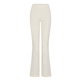 Bootcut Track Pants Ecru