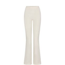 Bootcut Track Pants Ecru