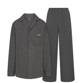 Sleep Set Heather Grey Stripe