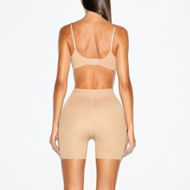 Butt & Hip Enhancing Mid Thigh Short Clay