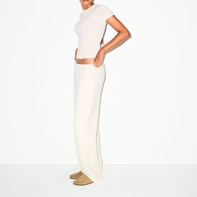 Classic Straight Leg Pants Oatmeal Heather
